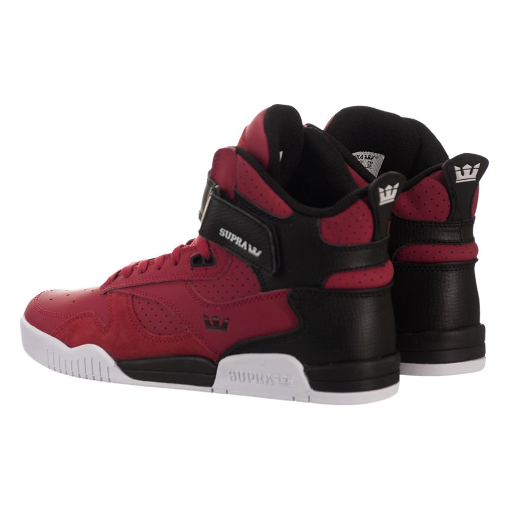 Baskets Montantes Supra Bleeker Rouge Red/Black-White Homme | IAL-50434351